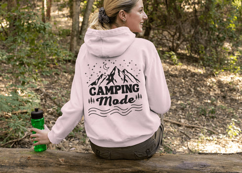 C & Win Sports Camping Mode Double Sided Hoodie Light Pink / S - C & Win Sports